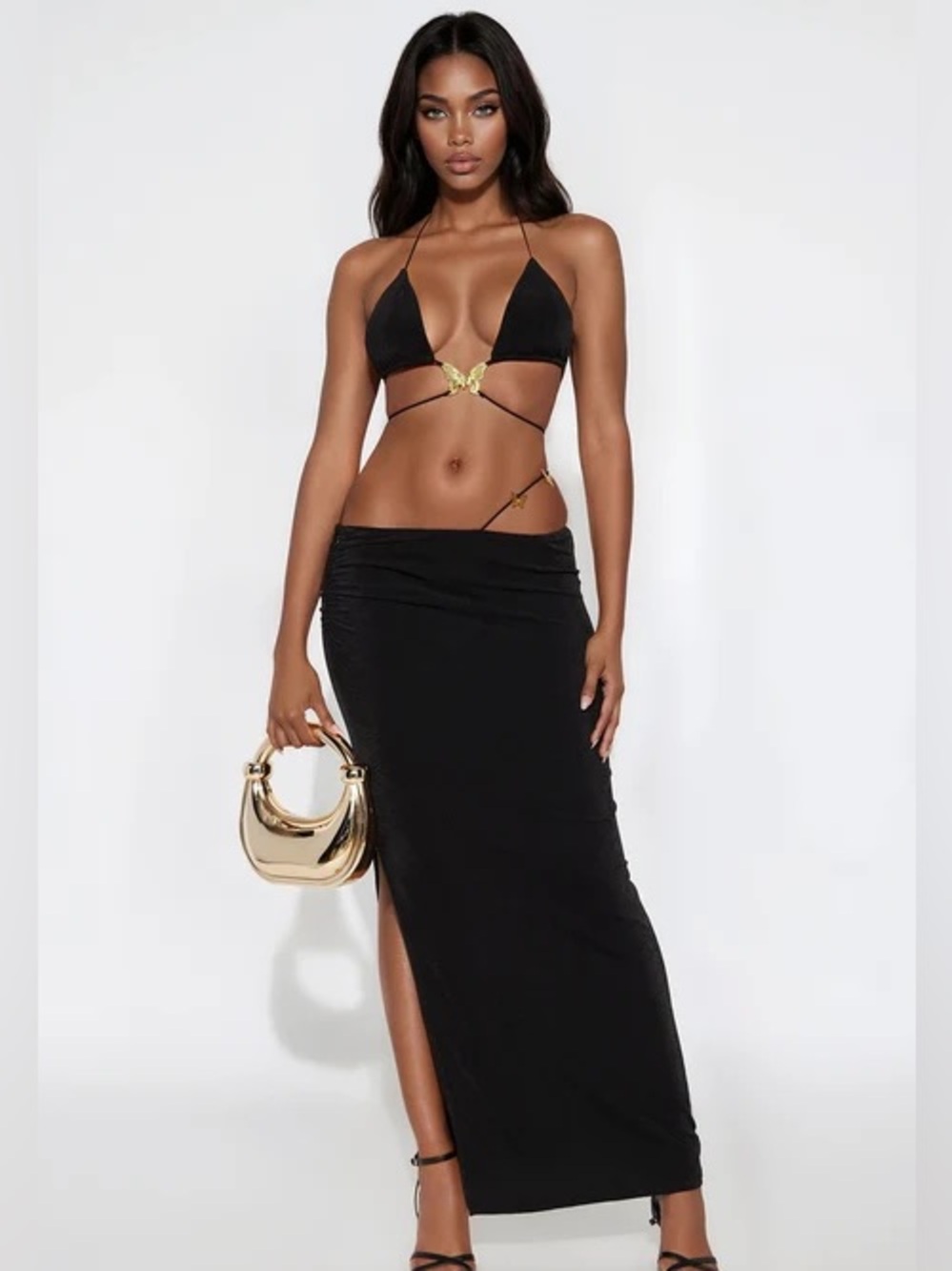 Sieenna Slinky Butterfly Maxi Skirt Set NEW 🏷️